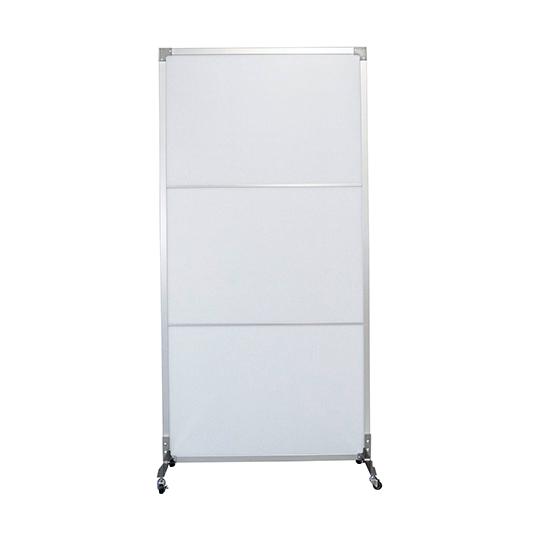 抗菌ウォール 軽量タイプ キャスター仕様 フルパネル シルバー 岐阜プラスチック工業 FS5-1018F (64-8860-68)