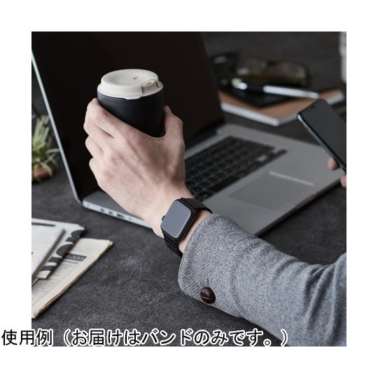エレコム Apple Watch 44/42mm用バンド ステンレス 1連タイプ ブラック AW-44BDSS1BK (64-9095-73)｜a1-shop｜04