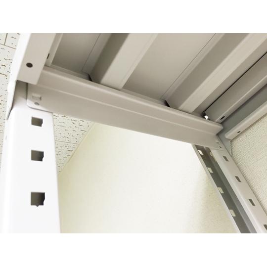 中量ボルトレスラック 増連 H2100×W900×D1170mm 天地4段増連 明興関包スチール MN30-7312-4R (64-9734-66)