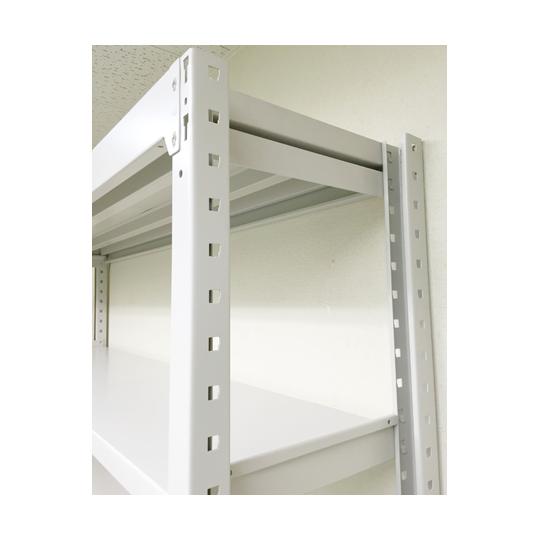 中量ボルトレスラック 単体 H2100×W1500×D870mm 天地5段単体 明興関包スチール MN30-7590-5 (64-9735-12)_3