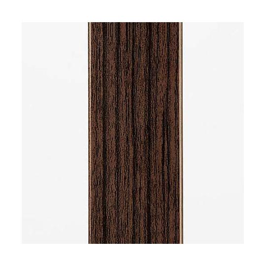 最善 林製作所 木目柄スチールパイプハンガー 幅1200D ブラウン 3-8 (65-0397-54)