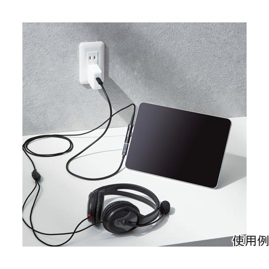 音声変換アダプタ Type-C-4極φ3.5mmイヤホンジャック 給電機能付 USB Power Delivery60W対応 ブラック｜a1-shop｜08