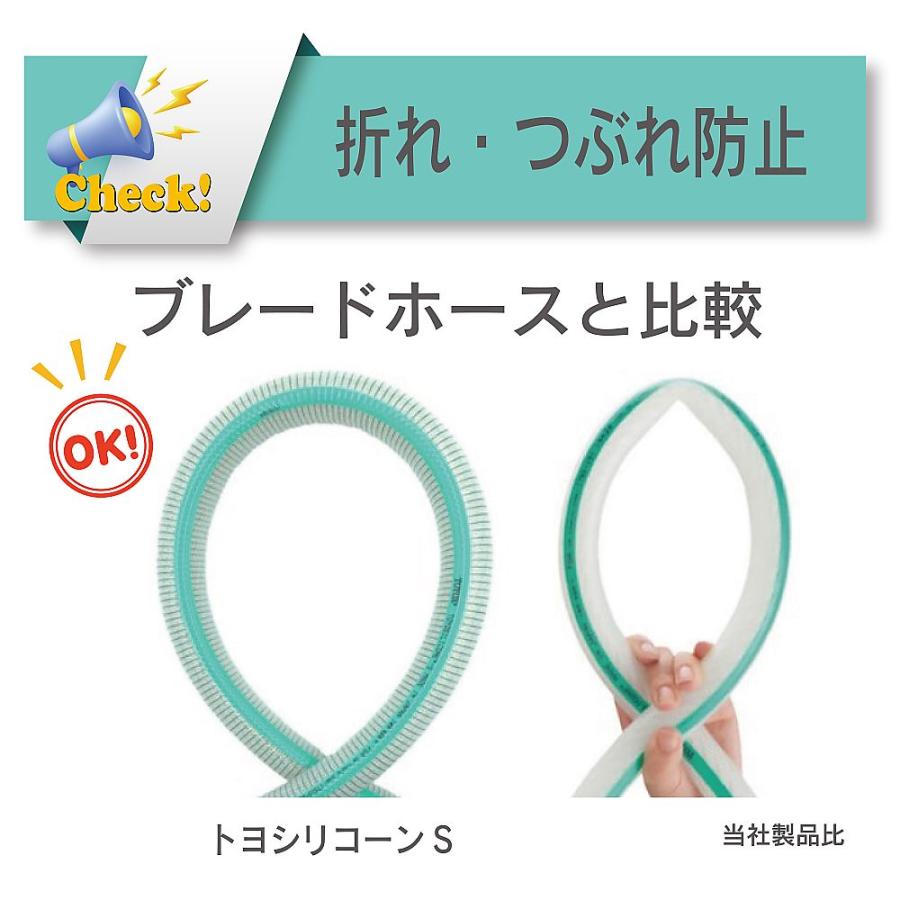 耐熱・食品用耐圧ホース トヨシリコーンSホース 内径32mm×外径43.5mm 長さ8m トヨックス TSIS-32-8 (65-0856-44)_2