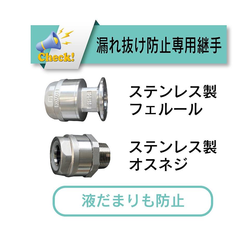 耐熱・食品用耐圧ホース トヨシリコーンSホース 内径32mm×外径43.5mm 長さ8m トヨックス TSIS-32-8 (65-0856-44)_5