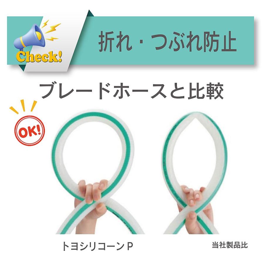 耐熱・食品用耐圧ホース トヨシリコーンPホース 内径19.5mm×外径28.5mm 長さ6m トヨックス TSIP-19-6 (65-0865-51)