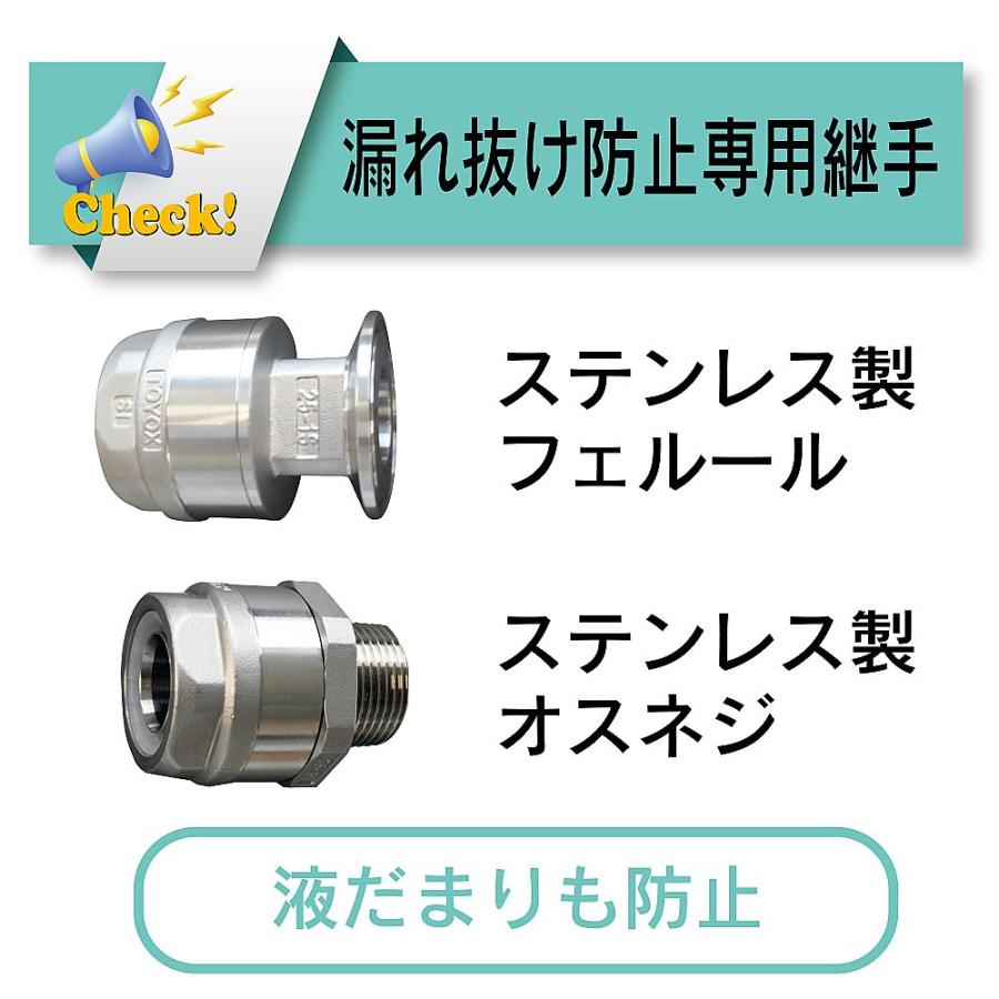 耐熱・食品用耐圧ホース トヨシリコーンPホース 内径25.4mm×外径35.5mm 長さ1m トヨックス TSIP-25-1 (65-0865-55)_5