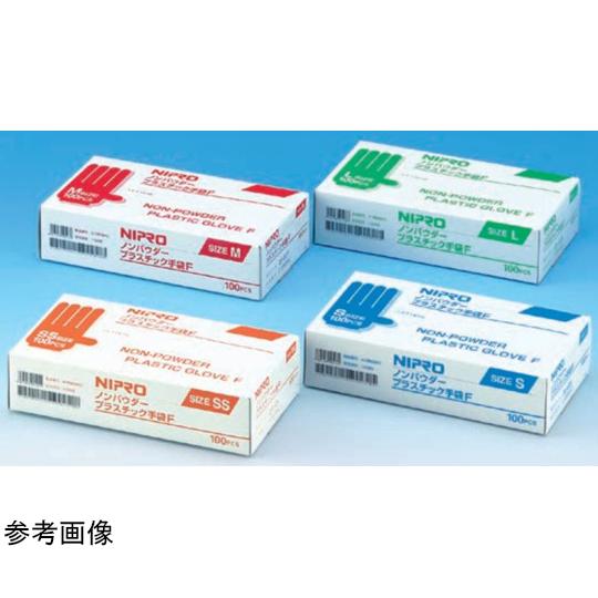 ノンパウダープラスチック手袋F M レッド 100枚入 ニプロ 20527 (65 