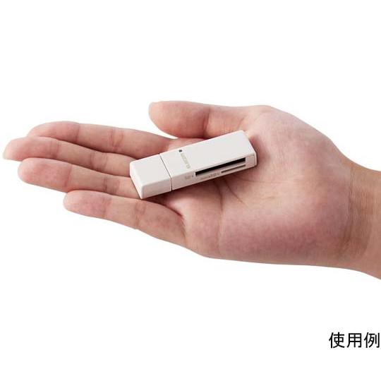 エレコム カードリーダー スティックタイプ USB2.0対応 SD+microSD対応 ホワイト MR-D205WH (65-1710-76)｜a1-shop｜03