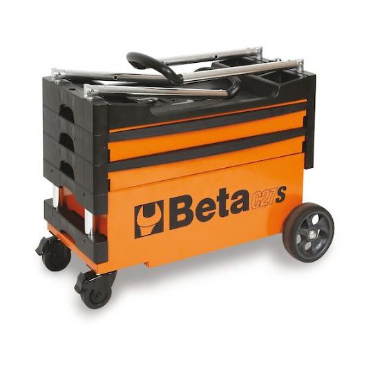 折りたたみ式ツールトロリー C27S オレンジ Beta 27000201 (65-1930-19)_1