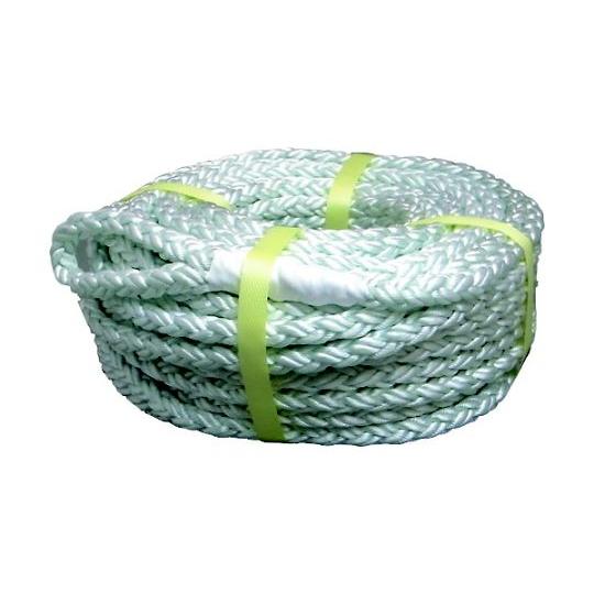 電動ウインチ用ナイロンクロスロープ 8打ち 10mmΦ×50m 両端アイ加工 まつうら工業 NR-8CROSS-10-50 (65-2061-69)_1