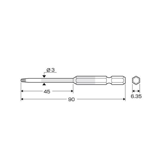 細軸エキストラクターセット ステンレスねじ対応 M2.5-3 EA584AB-41 (65-2149-89)｜a1-shop｜06