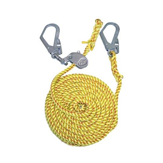 16mmx15m 親綱ロープ 水平用/緊張器付 EA998MB-115 (65-2319-88 