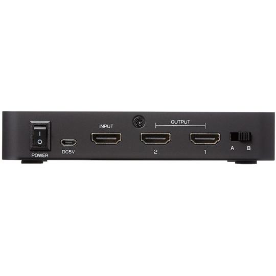 HDMI分配器 4K60p対応 1入力 2出力 エレコム VSP-HDP12BK (65-2329-33)_3