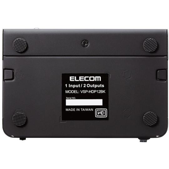 HDMI分配器 4K60p対応 1入力 2出力 エレコム VSP-HDP12BK (65-2329-33)_4
