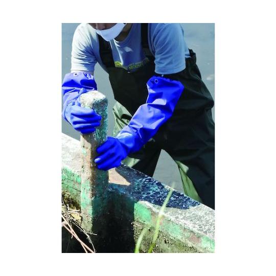 ナイロン胴付水中長靴モスグリーン 27.5〜28cm 富士手袋工業 2076-3L (65-2522-26)_5