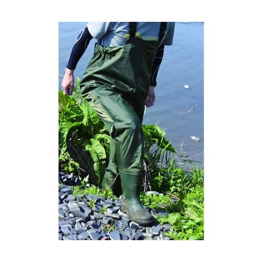 ナイロン胴付水中長靴モスグリーン 27.5〜28cm 富士手袋工業 2076-3L (65-2522-26)_6