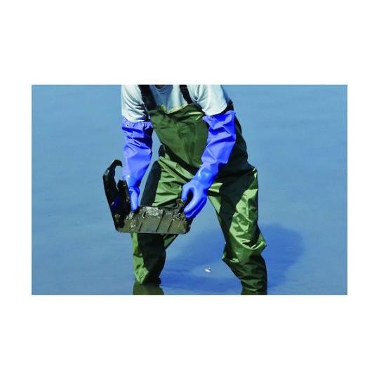 ナイロン胴付水中長靴モスグリーン 25.5〜26cm 富士手袋工業 2076-L (65-2522-27)_7