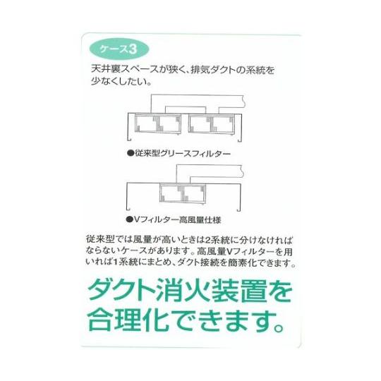 高風量型グリースフィルター 両面2連式 FSVH型 780×1003×453 ホーコス FSVH2-550W (65-2583-06)