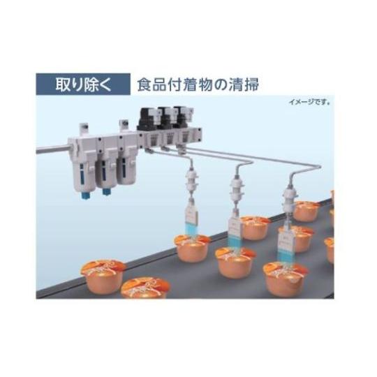 エアフィルター 除菌フィルタ・インラインタイプ 樹脂タイプ CKD SFS10-1010-FP2 (65-2637-88)