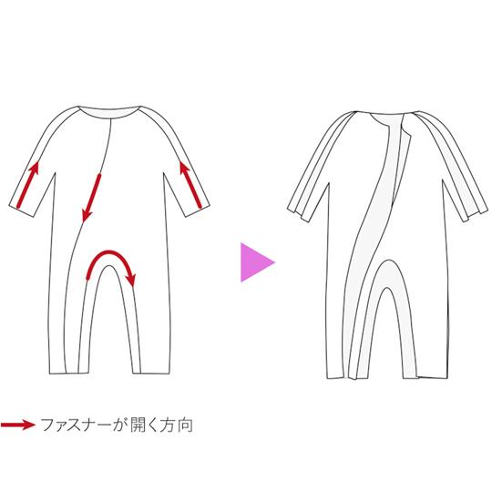 竹虎 ソフトケアねまき 厚手 紺 L 105984 (65-2782-35)｜a1-shop｜03