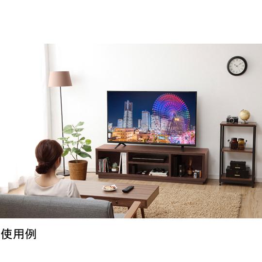 アイリスオーヤマ オープンテレビ台 スタンダードタイプ 65インチ ウォールナット OTS-150S-WN (65-3355-03)｜a1-shop｜02