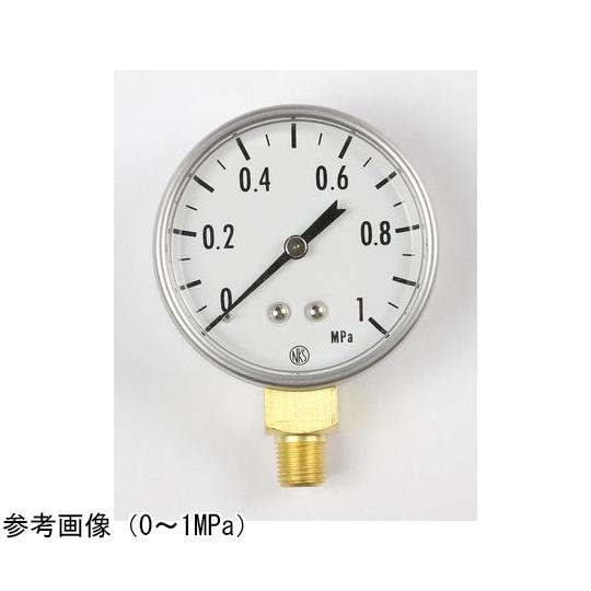 OTTSb-24 （２４個可能）★１５００円お得　透明　圧力計付　２気圧は世界初 長野計器 小型圧力計 50Φ 0.2MPa GK20-261 (65-4316-77) : A1ショップ