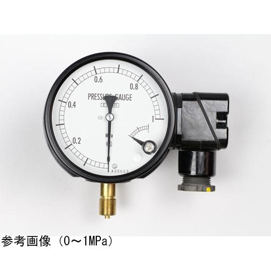 長野計器 マイクロスイッチ接点付圧力計 100Φ 黄銅 L：下限1接点 0.4 