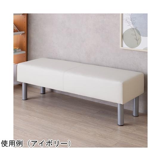 ロビーベンチW120cm 背無し ブラック ストア・エキスプレス 61-801-80