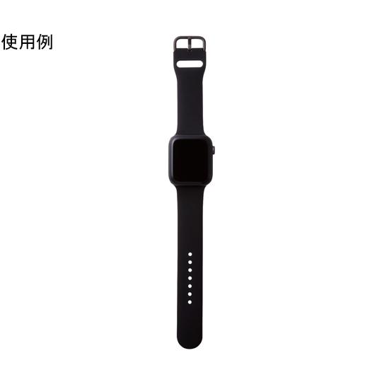 エレコム Apple Watch 45/44/42mm用バンド シリコン Lサイズ ブラック AW-45BDSCLBK (65-8642-84)｜a1-shop｜05