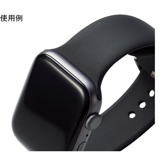 エレコム Apple Watch 45/44/42mm用バンド シリコン Lサイズ ブラック AW-45BDSCLBK (65-8642-84)｜a1-shop｜06