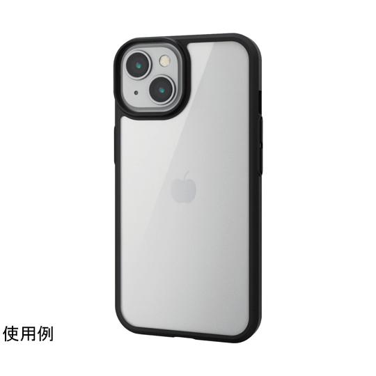 iPhone 14/iPhone 13用ハイブリッドケース 背面クリア TOUGH SLIM 360度保護 ガラスフィルム付き ブラック｜a1-shop｜04