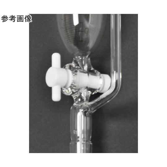 目盛入等圧ロート PTFE コック TS上部29 TS下管29 500mL 日本理化学器械 126-29500 (65-8680-73)_3