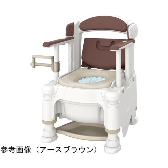ポータブルトイレFX-30 自動ラップ 暖房便座・快適脱臭 ミストブルー アロン化成 532-979 (65-8874-41)の画像