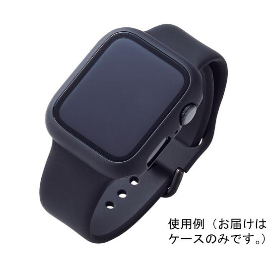 Apple Watch 44mm用フルカバーケース プレミアムガラス ゴリラ セラミックコート ブラック AW-20MFCGOCBK｜a1-shop｜02