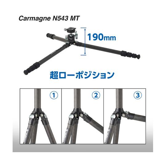 Velbon ベルボン 中型カーボン三脚 4段 カルマーニュ ハクバ写真産業 CM-N543MT (65-9087-94)