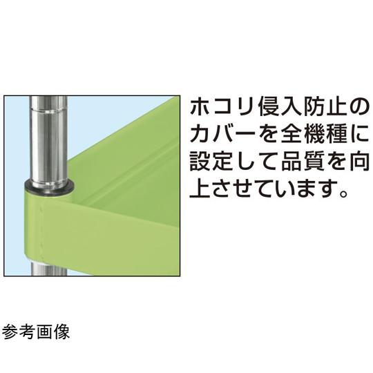 純正新作 CSパールワゴン 中量/ゴム/H740/3段/直進安定金具付 750×500×740mm グリーン CSP-7573Y