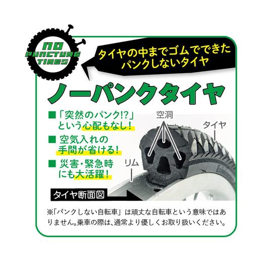 ノーパンク電動アシスト三輪自転車APN ミムゴ MG-TRM20APN (65-9624-44)の画像