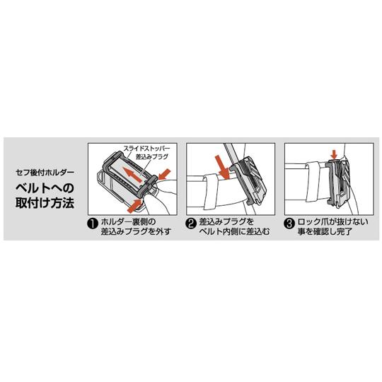 TJMデザイン タジマツール 着脱式工具ホルダーアルミ カラビナ大 ダブル SFKHA-CLW (67-0336-08)｜a1-shop｜05