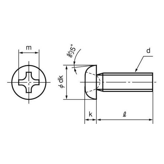 BS + ナベ小ネジ 3×40 700本入 サンコーインダストリー 00-01-0000-0030X0400-00 (67-0677-52)_2