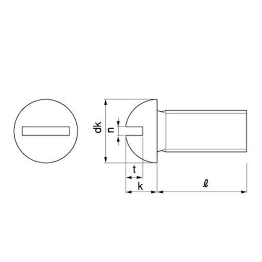 ステン - 丸小ネジ 1/4×38 200本入 サンコーインダストリー 00-02-0125-8020X0380-00 (67-0775-89)_2