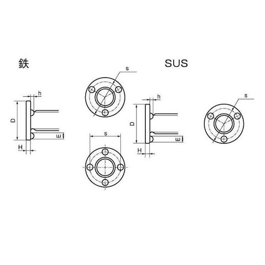 SUSXM7ウエルドBT 突起3 4×20 1200本入 (67-0784-10)_2