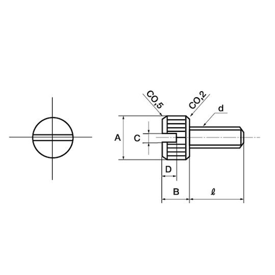SUS - ローレットビス 4×15 200本入 サンコーインダストリー 00-02-J000-0040X0150-00 (67-0795-83)_2