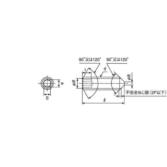 HS ASK トガリ先 2×5 2000本入 サンコーインダストリー A0-00-502S-0020-0050-00 (67-1651-12)