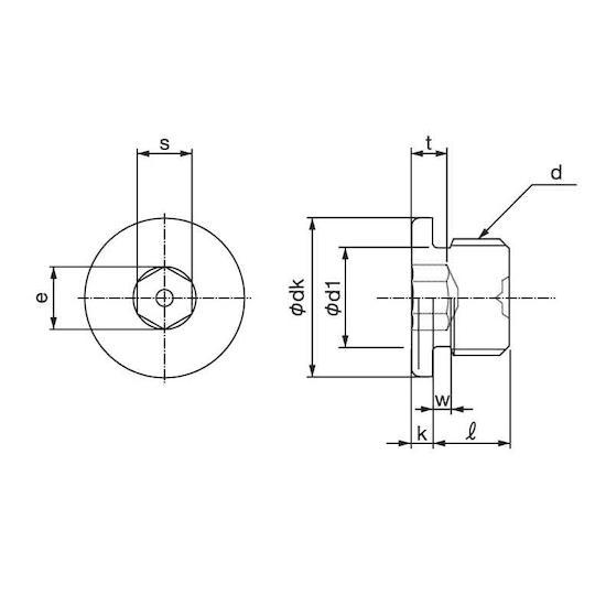 NSフランジプラグ G 1" 20本入 サンコーインダストリー A0-00-5750-8100-0000-00 (67-1683-46)_2