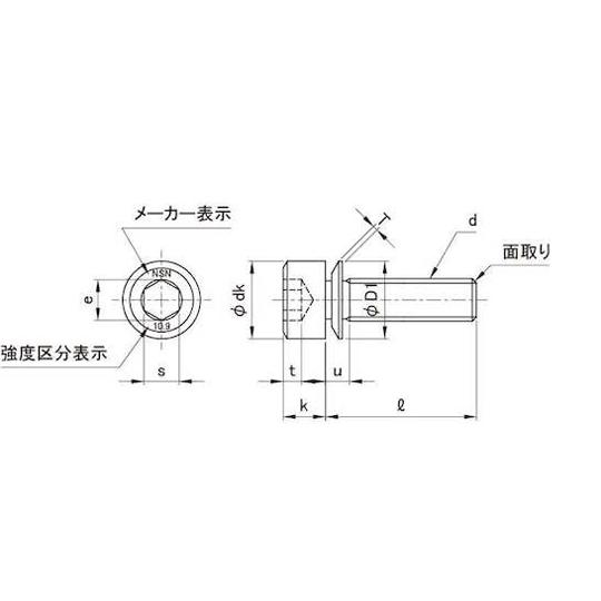 三価ホワイト 10.9 NHセフティソケット 5 X 10 500本入 (67-1697-02)_2