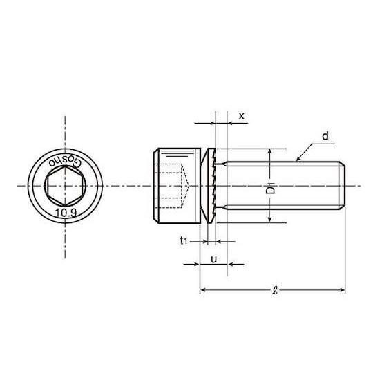 10.9GT-S CAP 12 X 35 100本入 サンコーインダストリー A0-00-9S00-0120-0350-00 (67-1765-88)_2