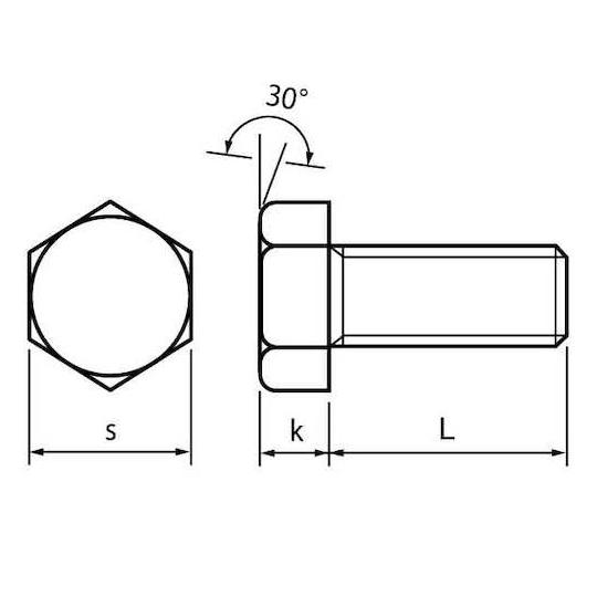 ニッケル BS 6角BT 全 6×15 500本入 サンコーインダストリー B0-01-0000-0060-0150-05 (67-2103-22)