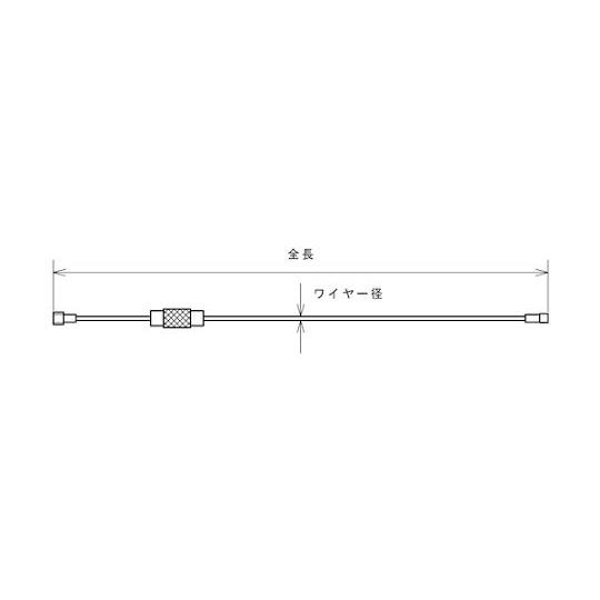 水本機械製作所 キーワイヤーホルダー ワイヤー径1.5mm全長110mm ゴールド 1個入り B-2981 (67-2263-94)｜a1-shop｜04