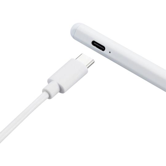 タッチペン スタイラス 充電式 iPad専用 磁気吸着 USB-C充電 ペン先交換可能 ホワイト P-TPACSTAP05WH｜a1-shop｜06