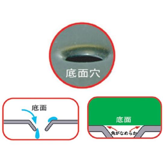 18-8給食バット・運搬型 穴明 積み重ねハンドル付 研磨有 約40L スギコ産業 SH-6038-8P (67-2402-51)